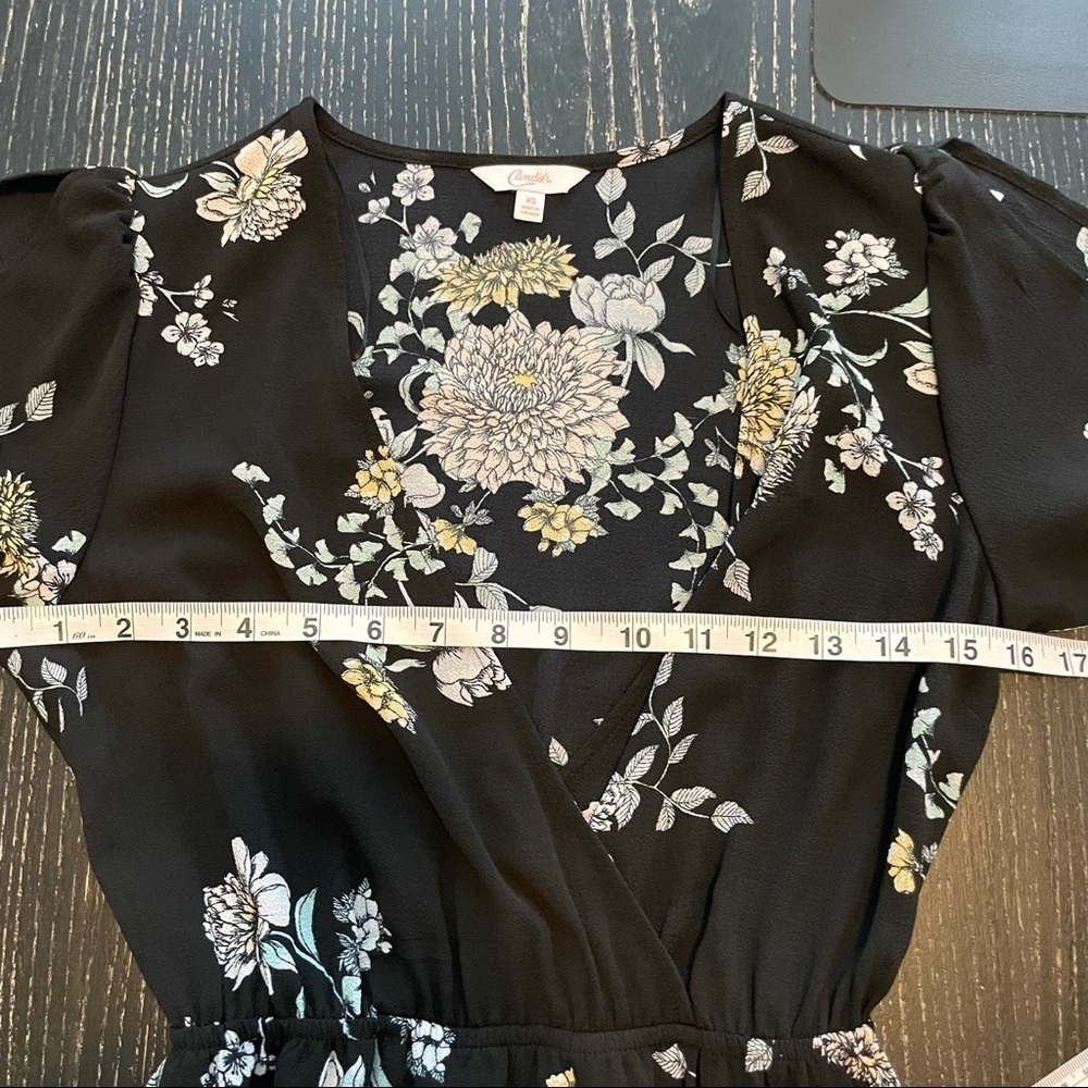 Juniors' Candie's Floral Maxi Romper M - Picture 5 of 11